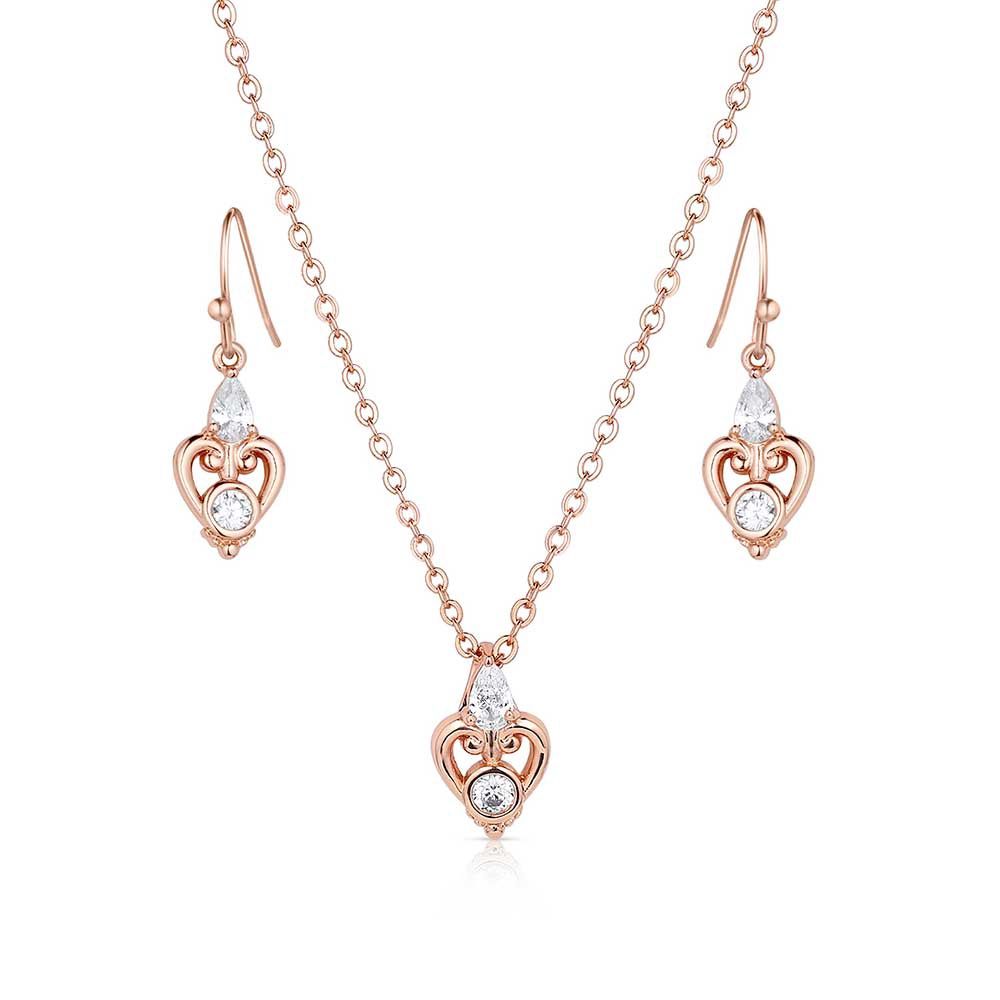 JS5779 MONTANA SILVERSMITHS ELEGANT EMBRACE CZ JEWELRY SET