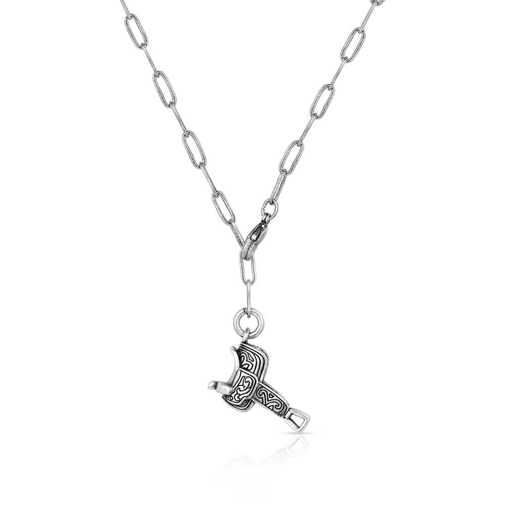 NC5783 MONTANA SILVERSMITHS BACK IN THE SADDLE NECKLACE