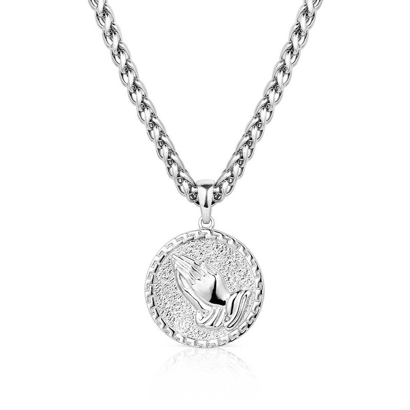 NC5791 MONTANA SILVERSMITHS PRAYING HANDS NECKLACE