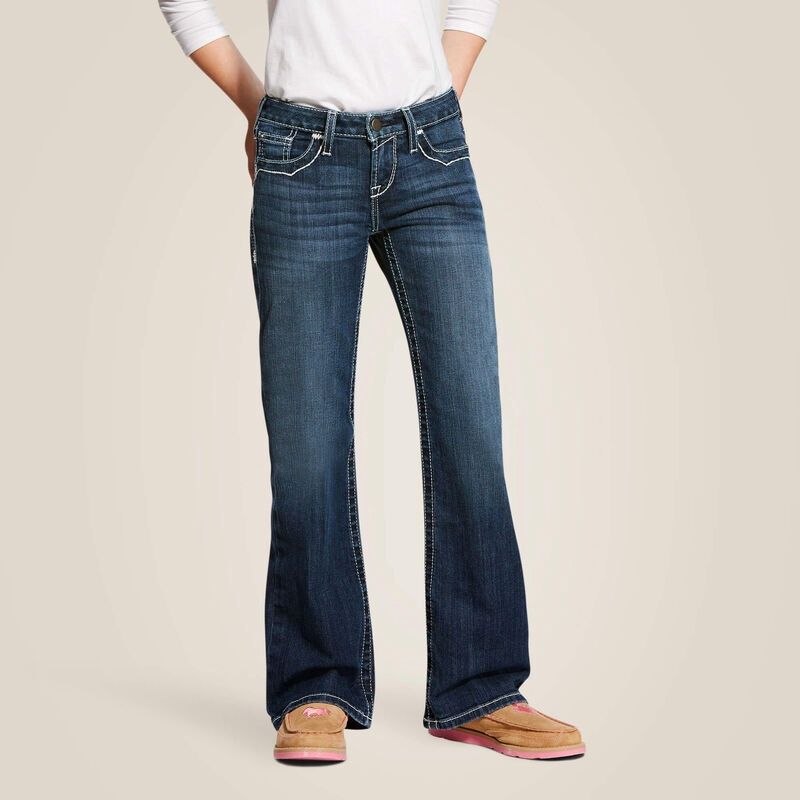 10025984 GIRL&#39;S ARIAT BOOT CUT JEAN, Size: 7