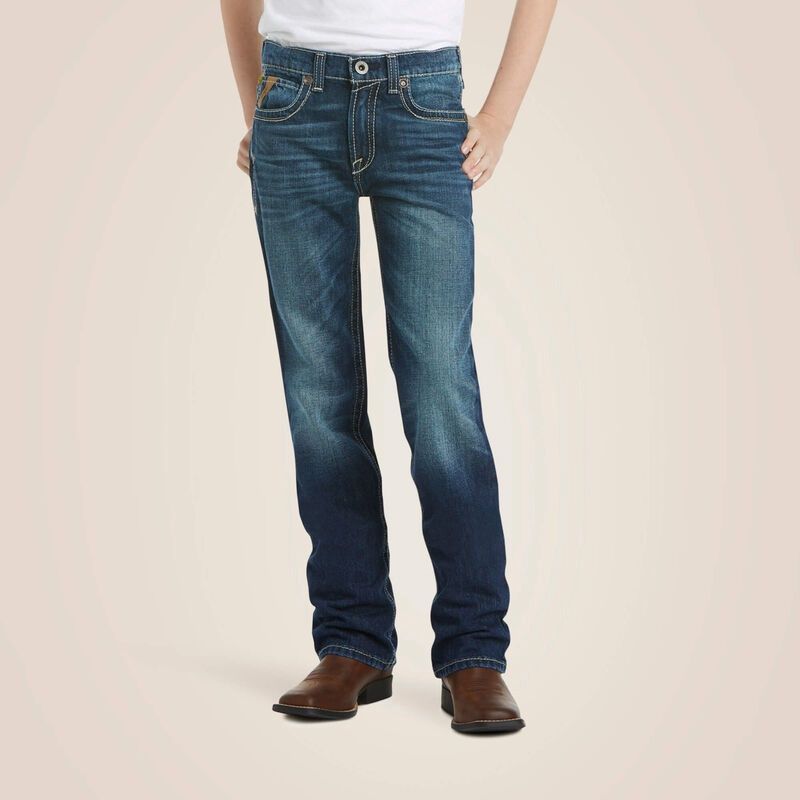 10018338 BOY&#39;S ARIAT B5 SLIM BOUNDARY STACKABLE STRAIGHT LEG JEAN