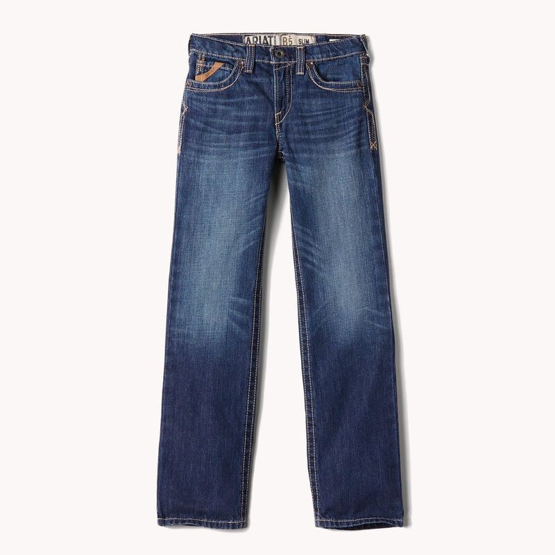 10018338 BOY'S ARIAT B5 SLIM BOUNDARY STACKABLE STRAIGHT LEG JEAN
