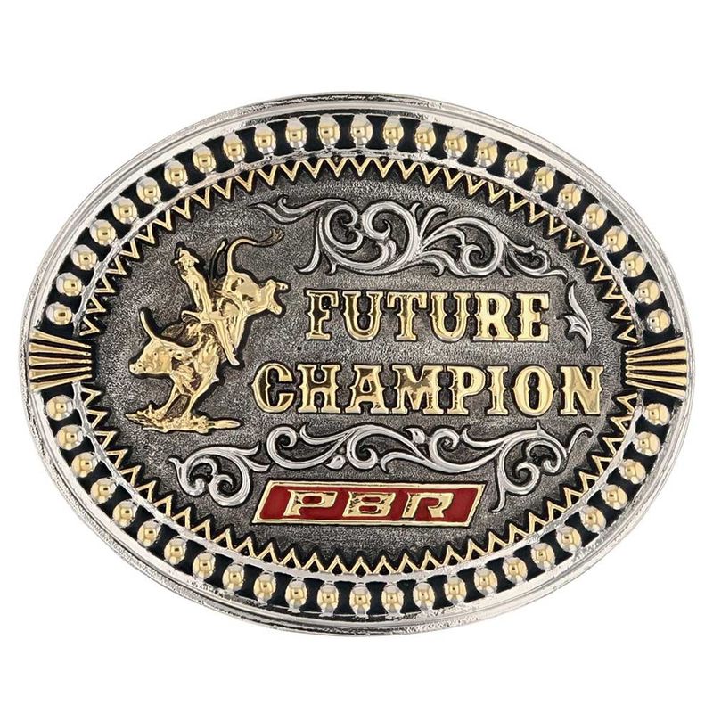 PBR977 MONTANA SILVERSMITHS PBR FUTURE CHAMP ATTITUDE BUCKLE