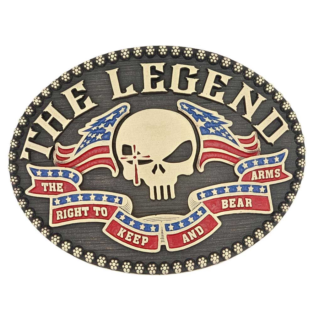 A968CK MONTANA SILVERSMITHS CHRIS KYLE - BEAR ARMS ATTITUDE BUCKLE