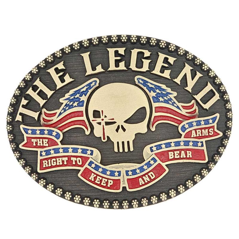 A968CK MONTANA SILVERSMITHS CHRIS KYLE - BEAR ARMS ATTITUDE BUCKLE