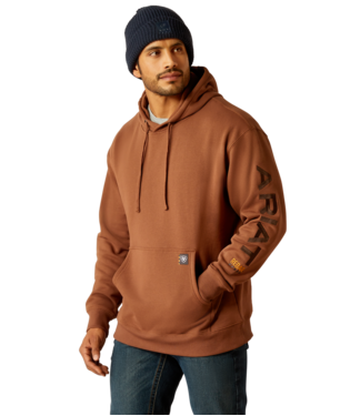 10052863 MEN&#39;S ARIAT REBAR GRAPHIC HOODIE - AZTEC/COFFEE BEAN