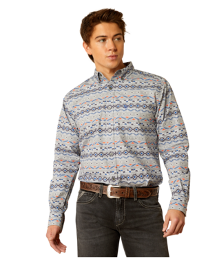 10051989 MEN&#39;S ARIAT RICHIE FITTED LONG-SLEEVE BUTTON-DOWN WESTERN SHIRT