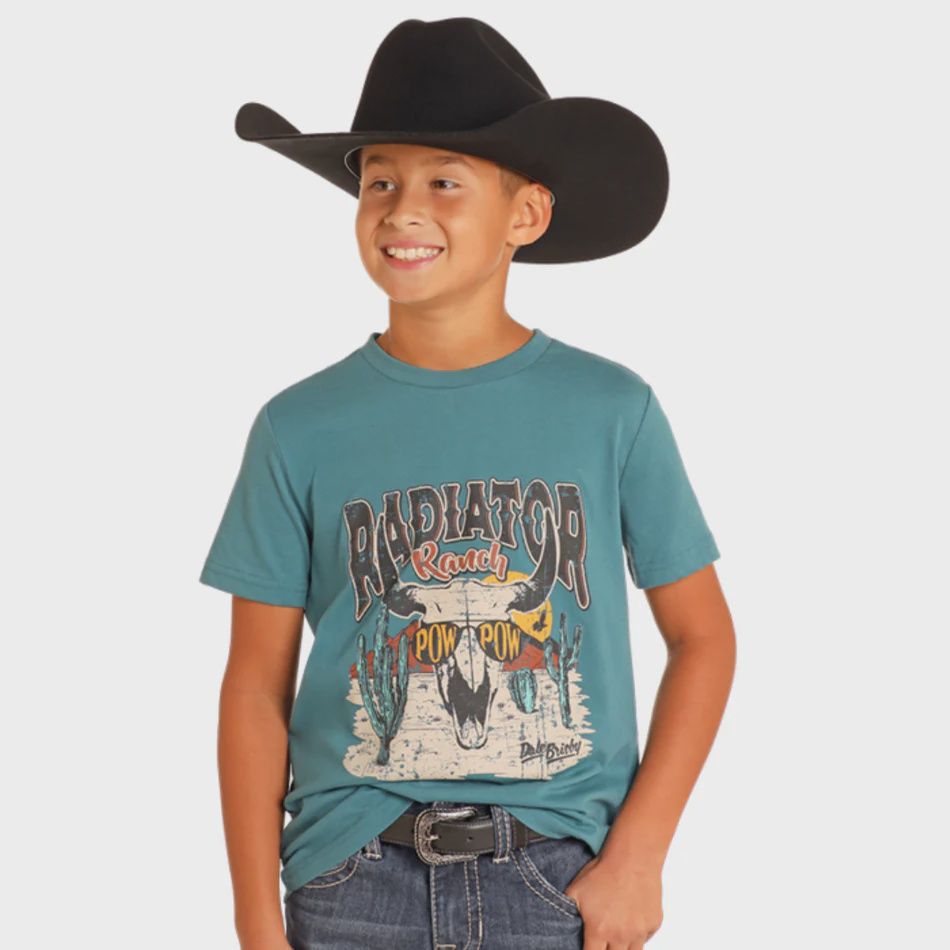 BB21T05041 BOY&#39;S ROCK &amp; ROLL DALE GRAPHIC SHORT-SLEEVE TEE