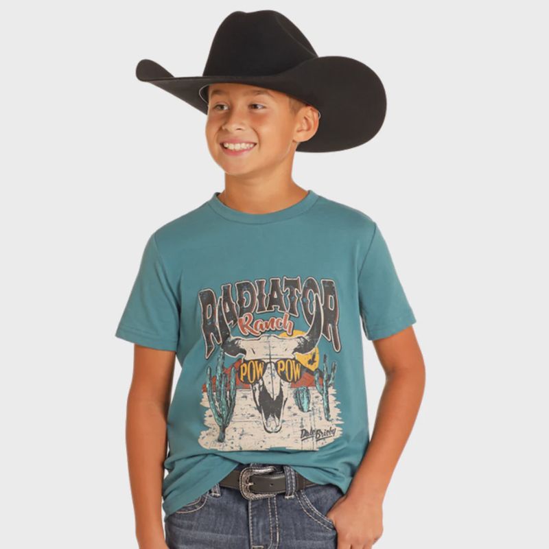 BB21T05041 BOY&#39;S ROCK &amp; ROLL DALE GRAPHIC SHORT-SLEEVE TEE