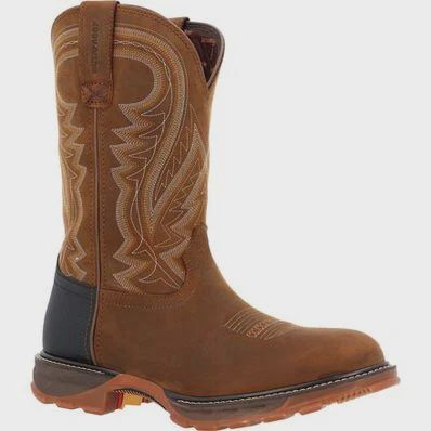 DDB0481 MEN&#39;S DURANGO 11&quot; COYOTE BROWN WATERPROOF ROUND-TOE WORK BOOT