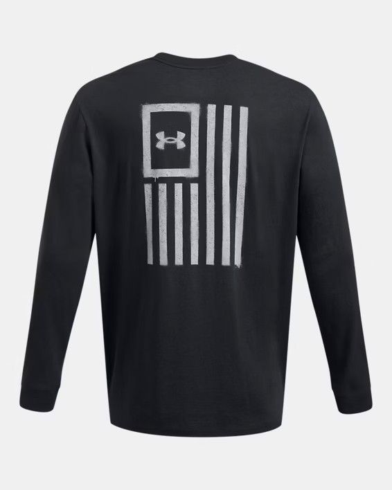 1386754-001 MEN&#39;S UNDER ARMOUR FREEDOM FLAG LONG-SLEEVE GRAPHIC T-SHIRT