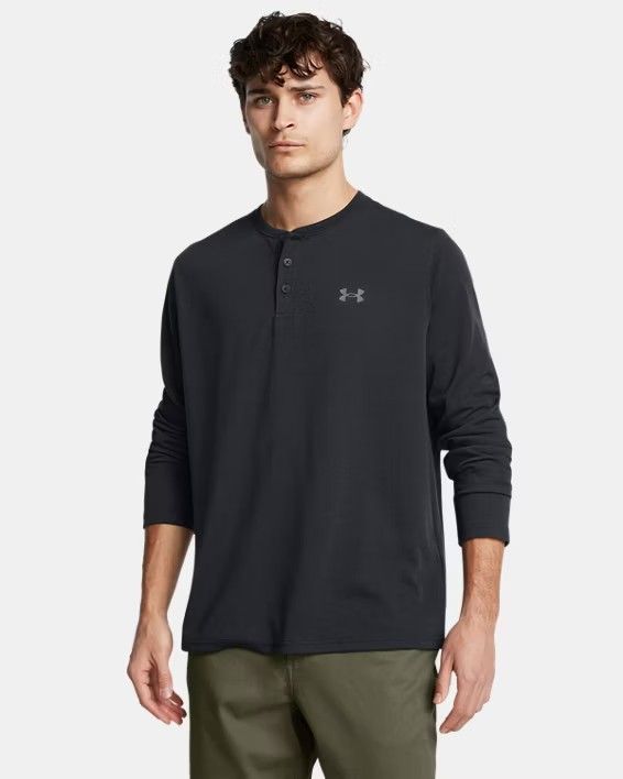 1386997-001 MEN&#39;S UNDER ARMOUR COLD GEAR INFRARED LONG-SLEEVE HENLEY