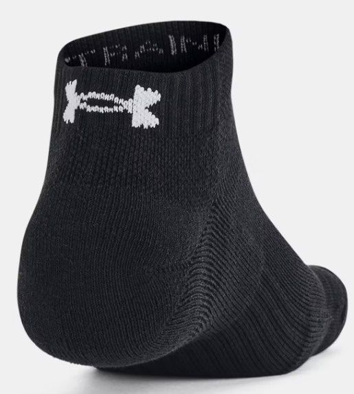 1386312-001 UNDER ARMOUR TRAINING COTTON LOW CUT SOCKS - 3 PACK
