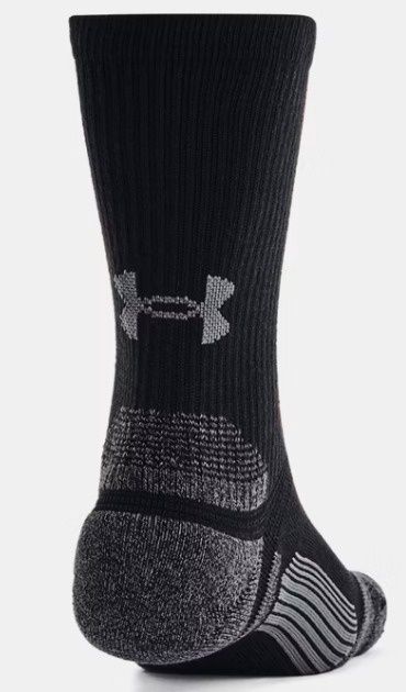 1386246-001 UNDER ARMOUR PERFORMANCE TECH PRO CREW SOCKS - 3 PACK