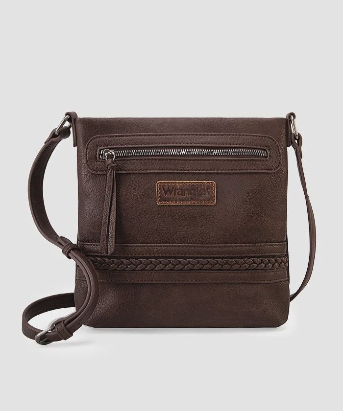 WG97G-9360 WRANGLER BRAIDED CONCEALED CARRY CROSSBODY - COFFEE