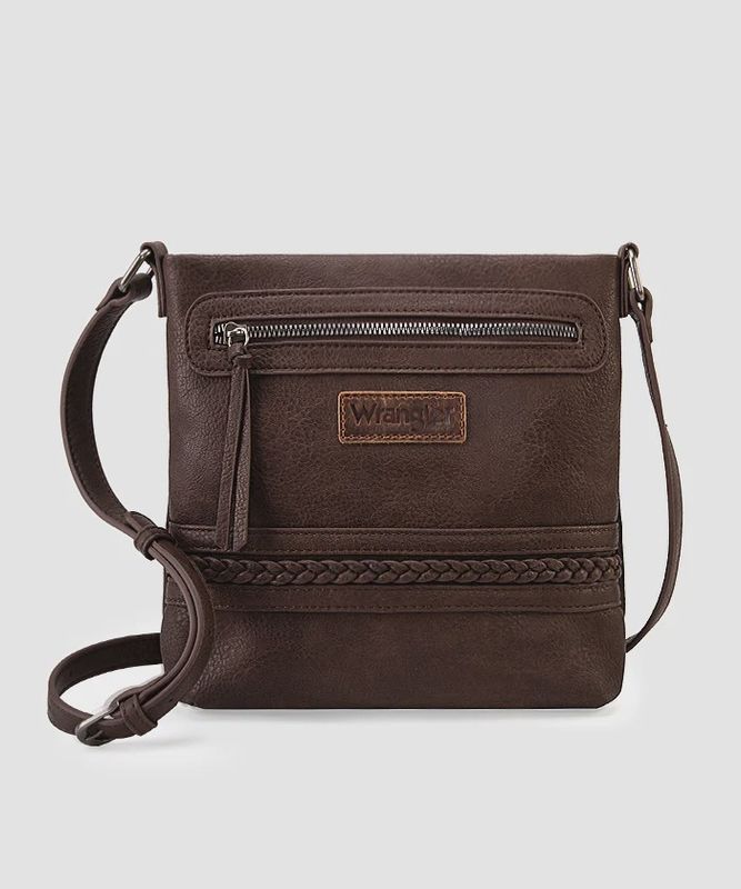 WG97G-9360 WRANGLER BRAIDED CONCEALED CARRY CROSSBODY - COFFEE