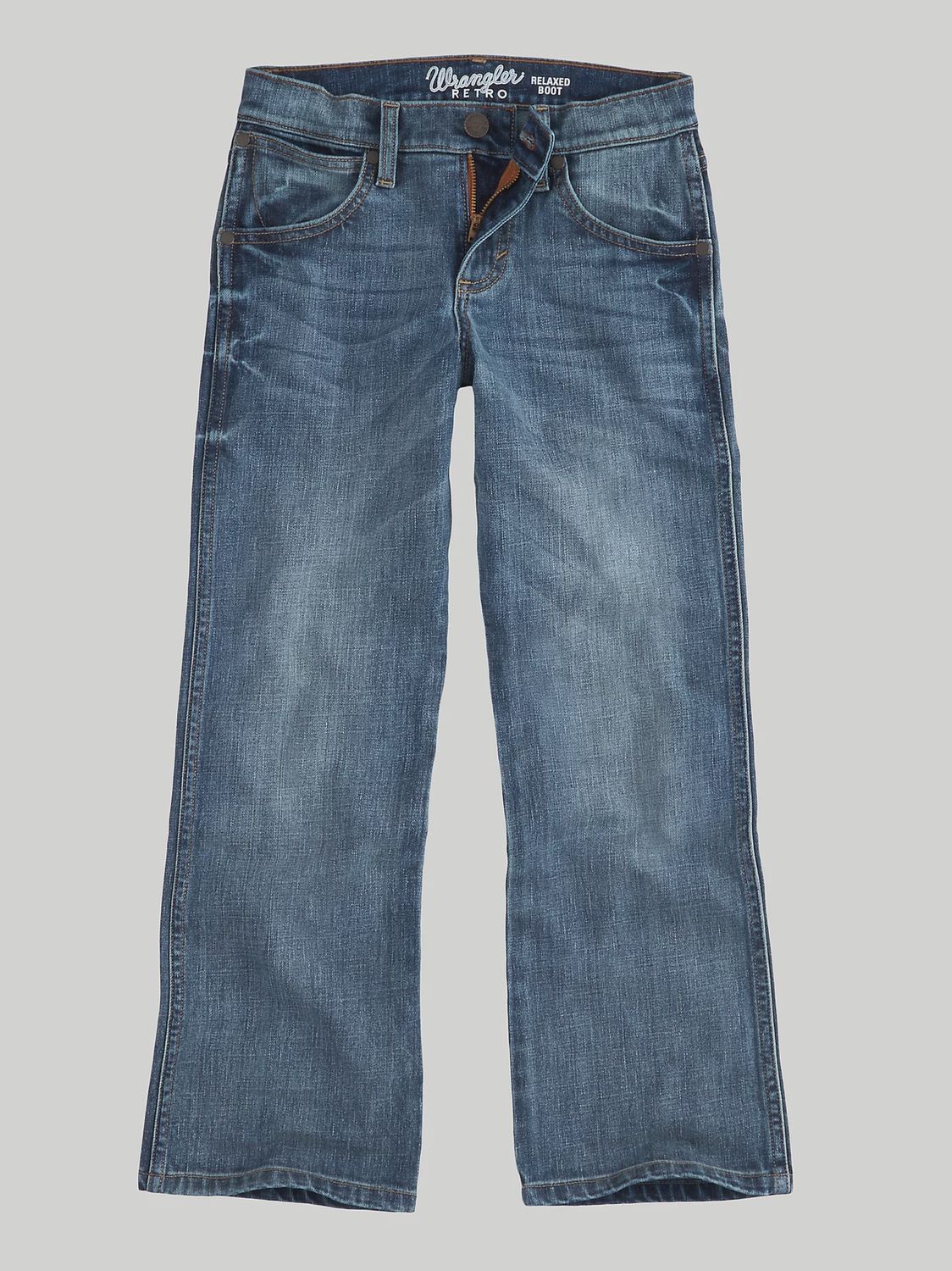 BRT20GL BOY&#39;S WRANGLER RETRO RELAXED BOOT JEAN