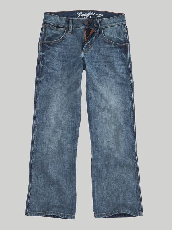 BRT20GL BOY&#39;S WRANGLER RETRO RELAXED BOOT JEAN