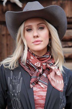 CXX7207025 CRUEL GIRL BROWN AZTEC WILD RAG