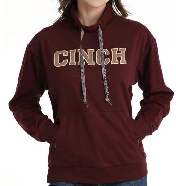 MAK9204001 WOMEN&#39;S CINCH PURPLE LOGO PULLOVER