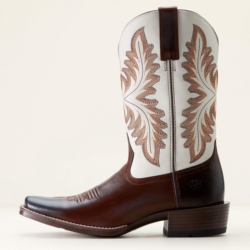 10053762 MEN'S ARIAT 12" RENEGADE CREMA &amp; MAHOGANY SQUARE-TOE WESTERN BOOT