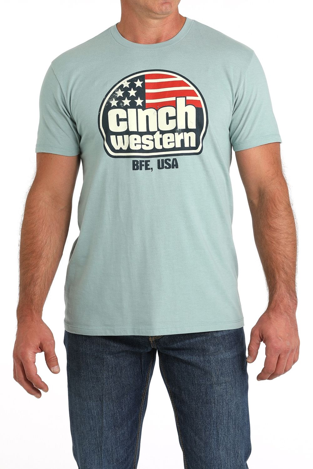 MTT1690637 MEN&#39;S CINCH GREEN SHORT-SLEEVE TEE