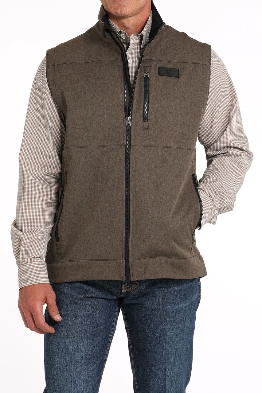 MWV1515020 MEN&#39;S CINCH BROWN BONDED VEST