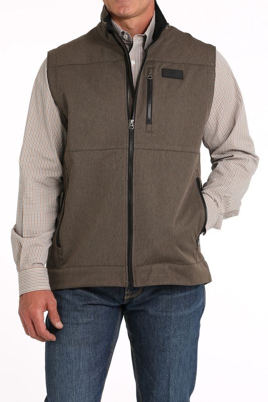 MWV1515020 MEN&#39;S CINCH BROWN BONDED VEST