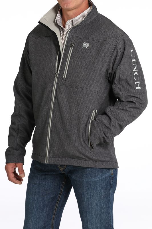 MWJ1537006 MEN&#39;S CINCH CONCEALED CARRY GRAY BONDED JACKET