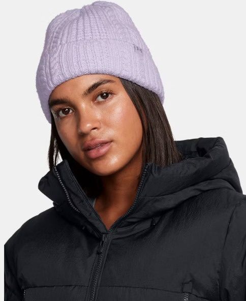 1386639-535 WOMEN&#39;S UNDER ARMOUR HALFTIME CABLE KNIT BEANIE