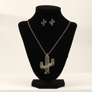30941 BLAZIN&#39; ROXX VINTAGE PAINTED CACTUS JEWELRY SET