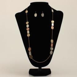 30469 BLAZIN&#39; ROXX HAMMERED OVAL JEWELRY SET