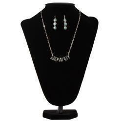 D450022633 SILVER STRIKE HOWDY TURQUOISE STONES JEWELRY SET