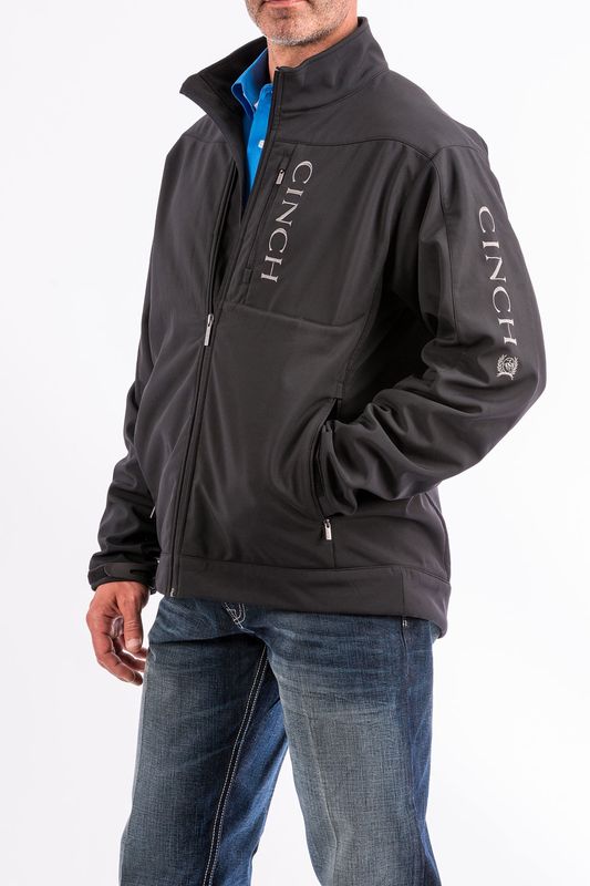 MWJ1043014 MEN&#39;S CINCH BLACK CONCEALED CARRY BONDED JACKET