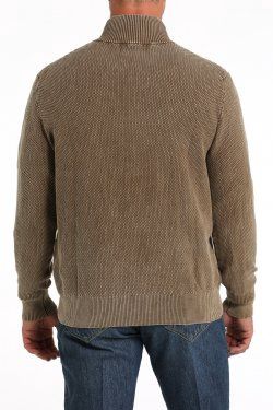 MWK1916001 MEN'S CINCH BROWN PULLOVER SWEATER