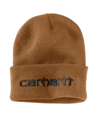 104068-211 CARHARTT KNIT INSULATED LOGO GRAPHIC CUFFED BEANIE