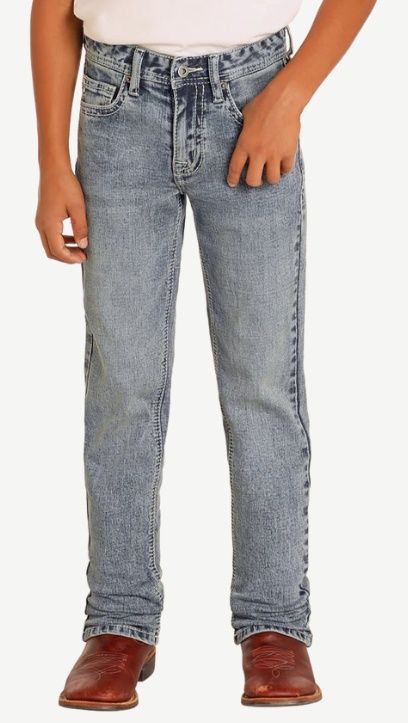 HB1RD05039 BOY'S HOOEY BY ROCK &amp; ROLL REVOLVER STRAIGHT SLIM FIT JEAN