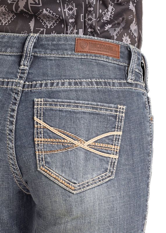 BW4RD04781 WOMEN'S ROCK &amp; ROLL RIDING MEDIUM VINTAGE BOOTCUT JEAN