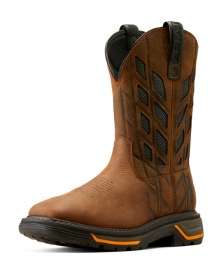 10050828 MEN'S ARIAT 11" EARTH/GRAPHITE BIG RIG TREAD VENTTEK SQUARE-TOE WORK BOOT
