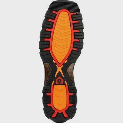 DDB0478 MEN'S DURANGO 11" TOBACO LEAF &amp; BLACK ECLIPSE SQUARE *STEEL* TOE WORK BOOT W/ INSUL-KUL