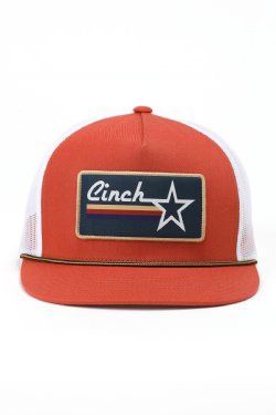 MCC0600206 MEN’S CINCH TRUCKER CAP - ORANGE
