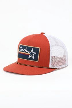 MCC0600206 MEN’S CINCH TRUCKER CAP - ORANGE