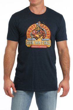 MTT1690651 MEN’S CINCH LOGO NAVY SHORT-SLEEVE TEE
