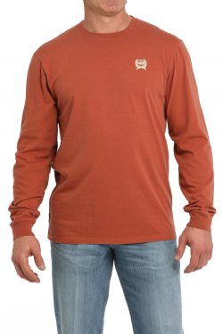 MTK1721017 MEN&#39;S CINCH ORANGE LONG-SLEEVE TEE
