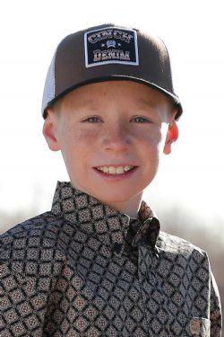 MCC0606030 BOY&#39;S CINCH BRUCKER CAP - BROWN