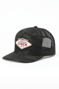 MCC0600602 MEN&#39;S CINCH TRUCKER CAP - BLACK