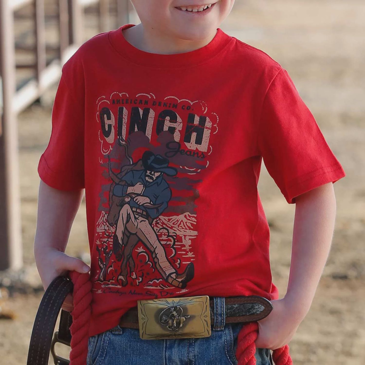 MTK7672059 BABY BOY&#39;S CINCH RED GRAPHIC SHORT-SLEEVE TEE