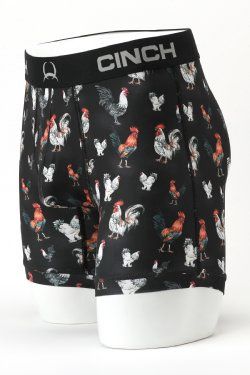 MXY6002032 MEN'S CINCH 6" ROOSTER BOXER BRIEF
