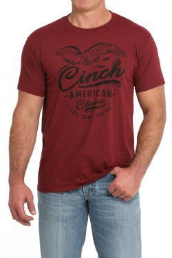 MTT1690649 MEN&#39;S CINCH GRAPHIC SHORT-SLEEVE TEE - RED