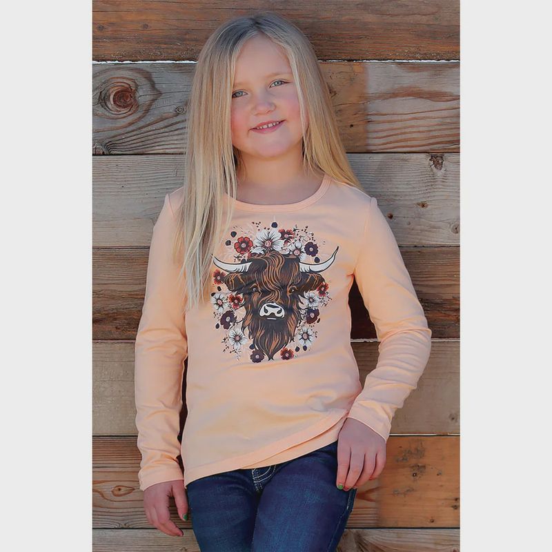 CTK8870002 GIRL&#39;S CRUEL GIRL LONG-SLEEVE GRAPHIC TEE